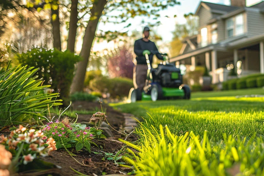 small battery powered lawn mower