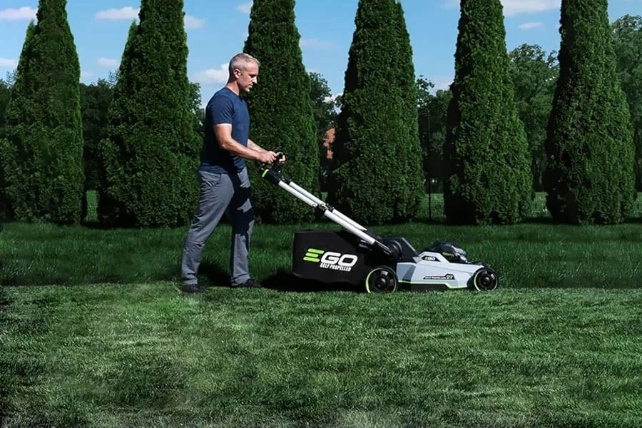 small battery powered lawn mower